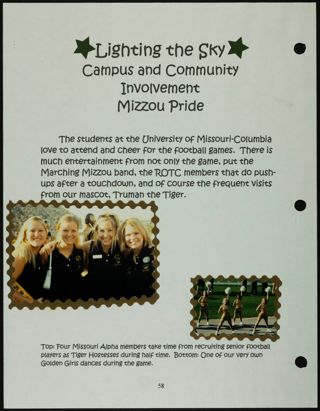 Missouri Alpha Chapter History Binder, Fall 2001, Page 55