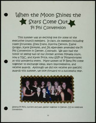 Missouri Alpha Chapter History Binder, Fall 2001, Page 90