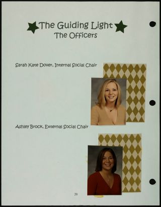 Missouri Alpha Chapter History Binder, Fall 2001, Page 16