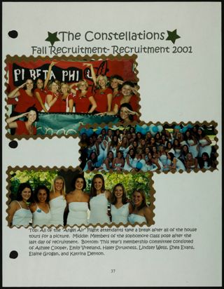 Missouri Alpha Chapter History Binder, Fall 2001, Page 33