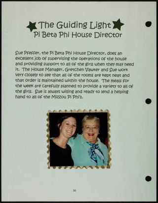 Missouri Alpha Chapter History Binder, Fall 2001, Page 25