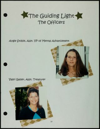 Missouri Alpha Chapter History Binder, Spring 2001, Page 20