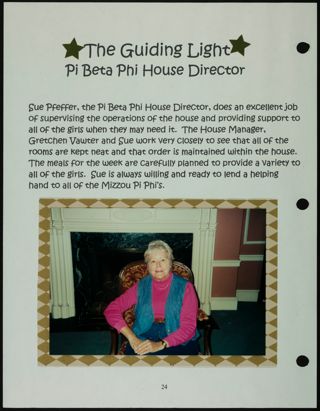 Missouri Alpha Chapter History Binder, Spring 2001, Page 25