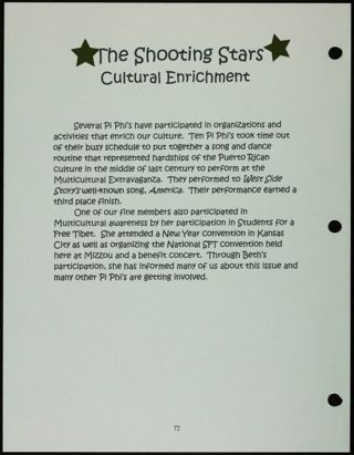 Missouri Alpha Chapter History Binder, Spring 2001, Page 79