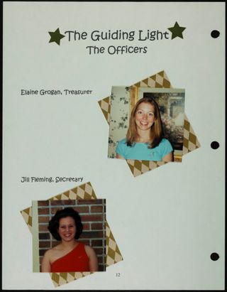Missouri Alpha Chapter History Binder, Spring 2001, Page 13