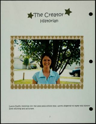 Missouri Alpha Chapter History Binder, Spring 2001, Page 3