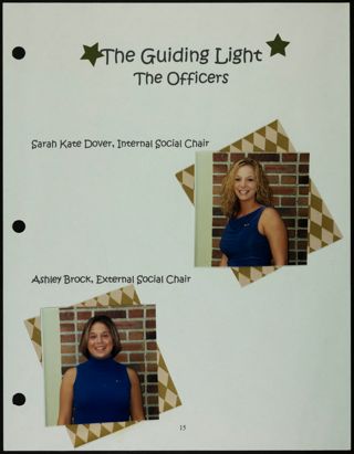 Missouri Alpha Chapter History Binder, Spring 2001, Page 16