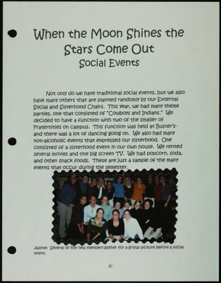 Missouri Alpha Chapter History Binder, Spring 2001, Page 88