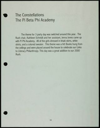 Missouri Alpha Chapter History Binder, Spring 2000, Page 36