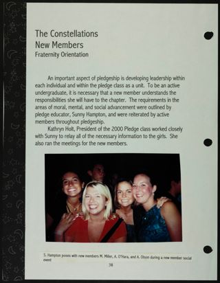 Missouri Alpha Chapter History Binder, Spring 2000, Page 40