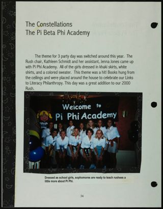 Missouri Alpha Chapter History Binder, Spring 2000, Page 35