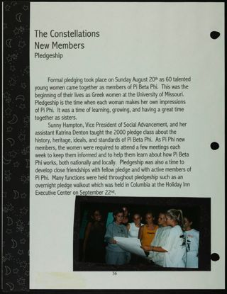 Missouri Alpha Chapter History Binder, Spring 2000, Page 38