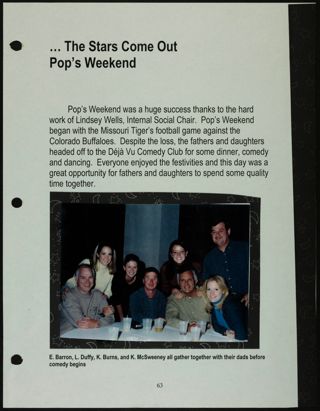 Missouri Alpha Chapter History Binder, Spring 2000, Page 65