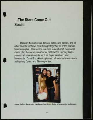 Missouri Alpha Chapter History Binder, Spring 2000, Page 61