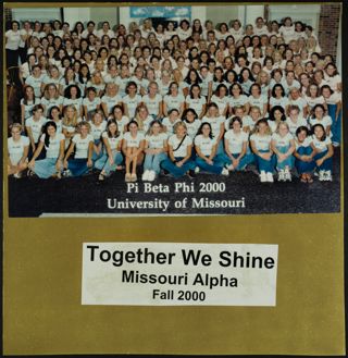 Missouri Alpha Chapter History Binder, Spring 2000