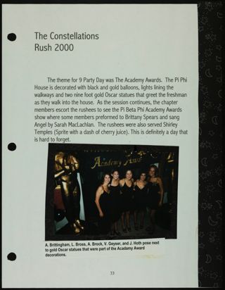 Missouri Alpha Chapter History Binder, Spring 2000, Page 34