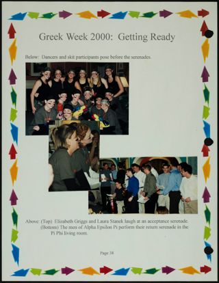 Missouri Alpha Chapter History Binder, Fall 1999, Page 38