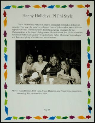 Missouri Alpha Chapter History Binder, Fall 1999, Page 24