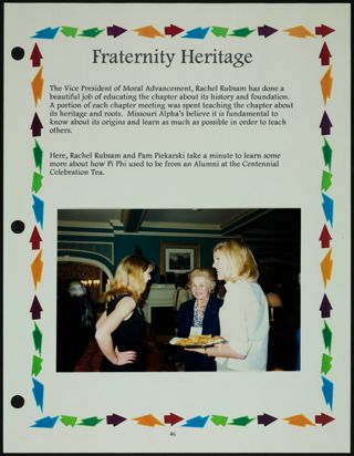 Missouri Alpha Chapter History Binder, Spring 1999, Page 45