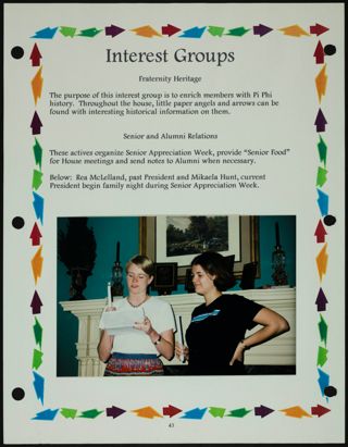 Missouri Alpha Chapter History Binder, Spring 1999, Page 42