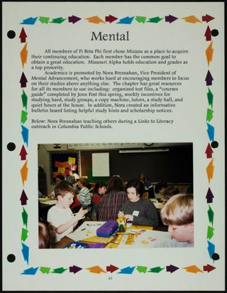 Missouri Alpha Chapter History Binder, Spring 1999, Page 62