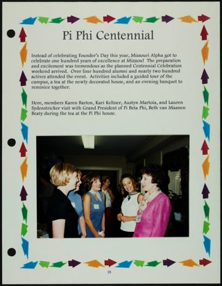 Missouri Alpha Chapter History Binder, Spring 1999, Page 27