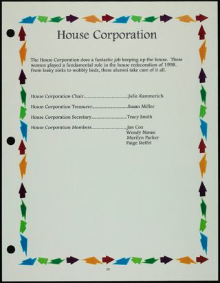 Missouri Alpha Chapter History Binder, Spring 1999, Page 19