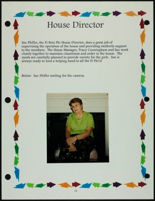 Missouri Alpha Chapter History Binder, Spring 1999, Page 20