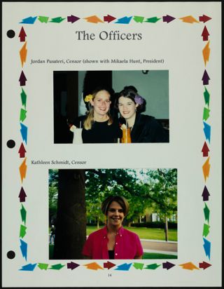 Missouri Alpha Chapter History Binder, Spring 1999, Page 13