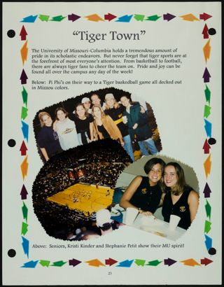 Missouri Alpha Chapter History Binder, Spring 1999, Page 22