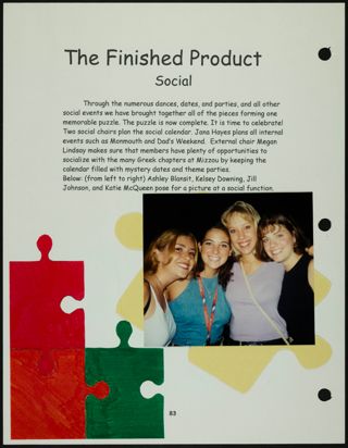 Missouri Alpha Chapter History Binder, Fall 1998, Page 99