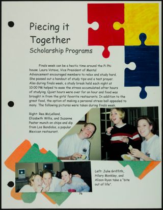 Missouri Alpha Chapter History Binder, Fall 1998, Page 90