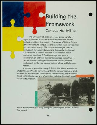 Missouri Alpha Chapter History Binder, Fall 1998, Page 77