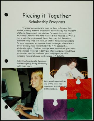 Missouri Alpha Chapter History Binder, Fall 1998, Page 88