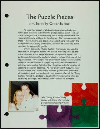 Missouri Alpha Chapter History Binder, Fall 1998, Page 42