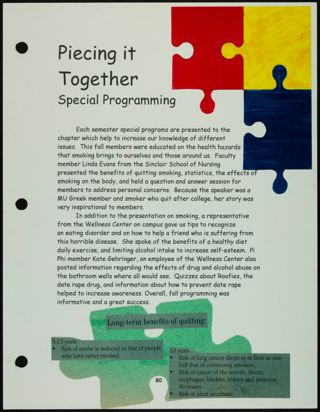 Missouri Alpha Chapter History Binder, Fall 1998, Page 94