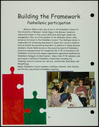 Missouri Alpha Chapter History Binder, Fall 1998, Page 83