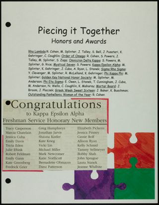 Missouri Alpha Chapter History Binder, Spring 1998, Page 78