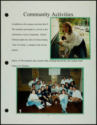 Missouri Alpha Chapter History Binder, Fall 1997, Page 37