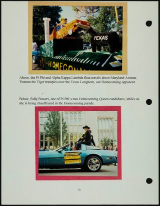 Missouri Alpha Chapter History Binder, Fall 1997, Page 34