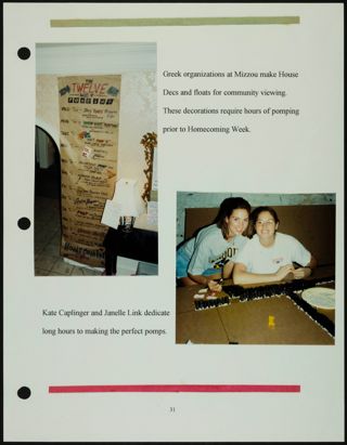 Missouri Alpha Chapter History Binder, Fall 1997, Page 33