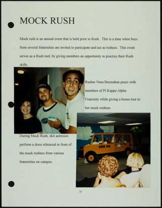 Missouri Alpha Chapter History Binder, Fall 1997, Page 21