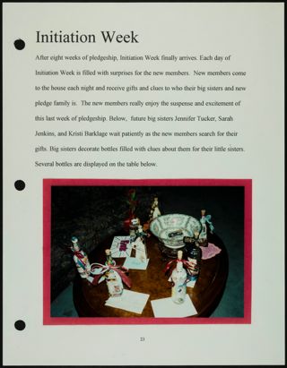 Missouri Alpha Chapter History Binder, Fall 1997, Page 25