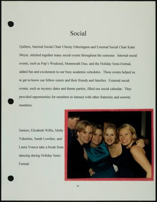 Missouri Alpha Chapter History Binder, Fall 1997, Page 41