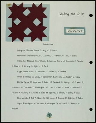 Missouri Alpha Chapter History Binder, Spring 1997, Page 73