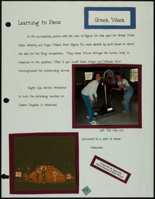 Missouri Alpha Chapter History Binder, Spring 1997, Page 56