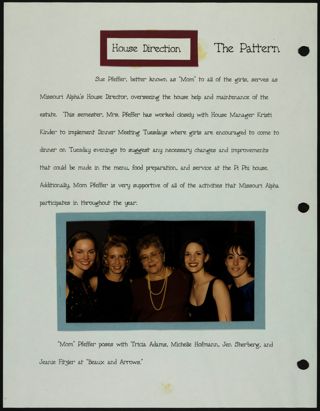 Missouri Alpha Chapter History Binder, Spring 1997, Page 25