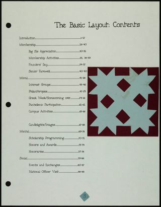 Missouri Alpha Chapter History Binder, Spring 1997, Page 4