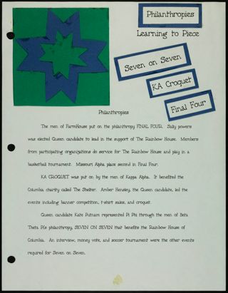 Missouri Alpha Chapter History Binder, Spring 1997, Page 54