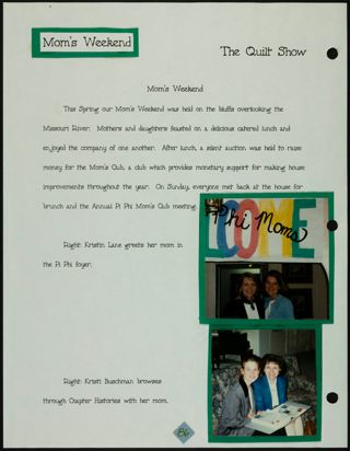 Missouri Alpha Chapter History Binder, Spring 1997, Page 81
